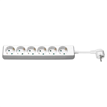 Cablu Prelungitor Goobay AC Multi Socket Power - 3m - Alb