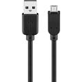 Goobay Cablu Micro USB - 0,15m - Negru