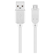 Goobay Cablu Micro USB - 1m - Alb