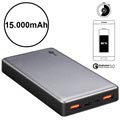 Acumulator Extern Power Bank Goobay Quick Charge - Dual USB, Tip-C - 15000mAh