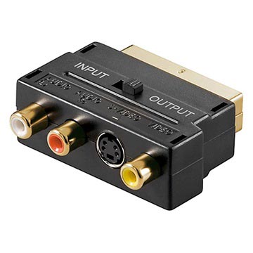 Adaptor SCART / 3 RCA & S-Video