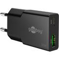 Goobay Slim USB-C PD GaN Încărcător rapid dublu 30W - Negru