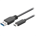 Cablu Goobay USB 3.0 / USB Type-C - 0,5 m - Negru