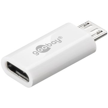 Goobay Adaptor USB-C femelă la micro USB mascul - alb