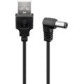 Goobay Cablu USB cu mufă de alimentare 5.5x2.1mm - 1.5m - Negru