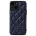 Husă Hibrid iPhone 14 Plus - Good Luck Rhombic Grid - Negru