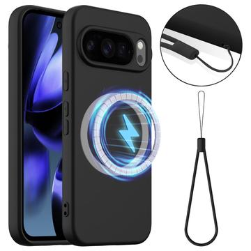 Husă Silicon Liquid Google Pixel 10 Pro - Compatibila MagSafe - Negru