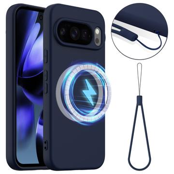 Husă Silicon Liquid Google Pixel 10 Pro - Compatibila MagSafe - Albastru Închis