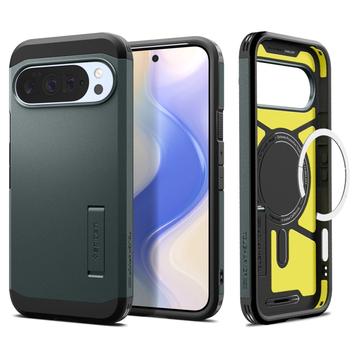 Husă Google Pixel 10 Pro XL - Spigen Tough Armor Mag - Verde abis