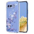 Google Pixel 10a Husă TPU cu model floral - Violet