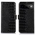 Husă Piele Portofel cu RFID Google Pixel 11 Pro XL - Crocodile