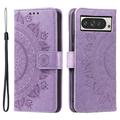 Husă tip portofel cu curea de mână Google Pixel 11 Pro XL Mandala - Violet