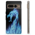 Husă TPU - Google Pixel 7 Pro - Dragon din Foc Albastru
