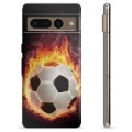 Husă TPU - Google Pixel 7 Pro - Fotbal în Flăcări