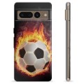 Husă TPU - Google Pixel 7 Pro - Fotbal în Flăcări
