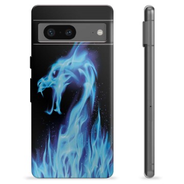 Husă TPU - Google Pixel 7 - Dragon din Foc Albastru