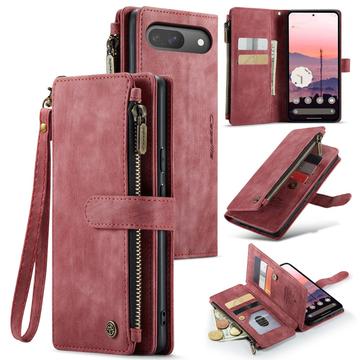 Husă Portofel Google Pixel 9/9 Pro - Caseme C30 Multifunctional - Roșu