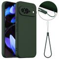 Husă Silicon Liquid  Google Pixel 9 - Compatibila MagSafe - Verde Închis
