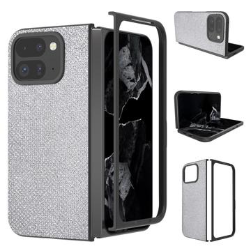 Husă hibridă Google Pixel 9 Pro Fold Textura Strasuri - argintiu