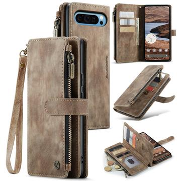 Husă Portofel Google Pixel 9 Pro XL - Caseme C30 Multifunctional - Maro
