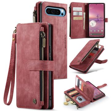 Husă Portofel Google Pixel 9 Pro XL - Caseme C30 Multifunctional - Roșu