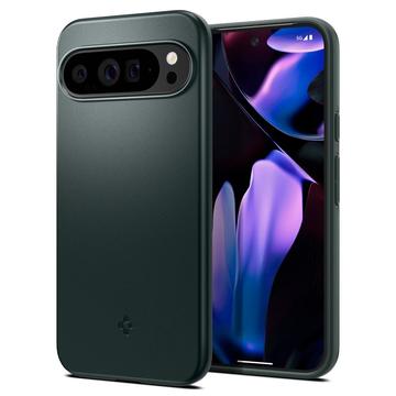 Husă Hibrid Google Pixel 9 Pro XL - Spigen Thin Fit - Verde Închis