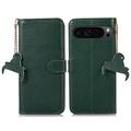 Husă Piele Portofel cu RFID Google Pixel 9 Pro XL - Verde