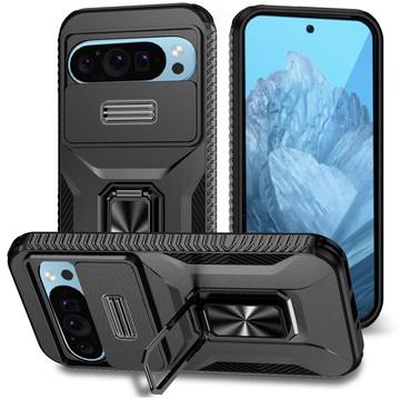 Husă Hibridă Google Pixel 9/9 Pro cu Inel Rotativ cu Ecran pentru Cameră