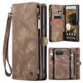 Husă Portofel Google Pixel 9a - Caseme 008 2-în-1 Multifunctional - Maro