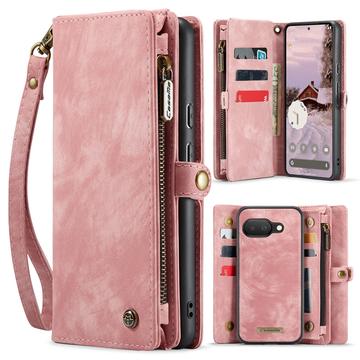 Husă Portofel Google Pixel 9a - Caseme 008 2-în-1 Multifunctional - Roz