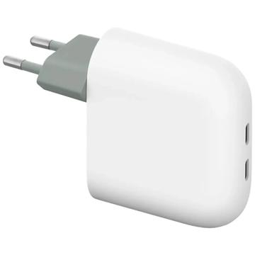 Încărcător rapid Google Pixel Flex 67W cu două porturi USB-C GA09856-EU - alb