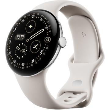 Google Pixel Watch 4 45mm GA09308-EU - Argint / Porțelan