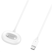 Cablu de încărcare magnetic USB-C pentru Google Pixel Watch 4 - 1m - Alb