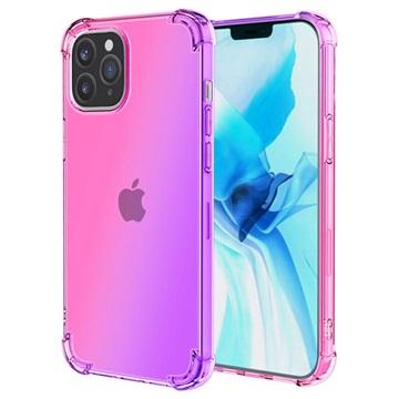 Husă TPU iPhone 14 Pro Max - Gradient Antișoc - Roz / Violet