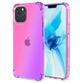 Husă TPU iPhone 14 Pro - Gradient Antișoc - Roz / Violet