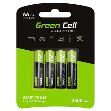 Baterii AA reîncărcabile Green Cell HR6 - 2600mAh - 1x4