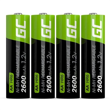 Baterii AA reîncărcabile Green Cell HR6 - 2600mAh - 1x4 (Ambalaj Deschis - Satisfăcător)