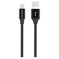 Cablu Împletit USB-A / USB-C GreyLime - 1m