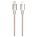 Cablu Împletit USB-C / USB-C GreyLime - 2m