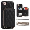 Husă TPU iPhone 7/8/SE (2020)/SE (2022) cu Portofel - Grid Pattern
