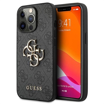 Husă Hibrid iPhone 13 Pro - Guess 4G Big Metal Logo - Negru