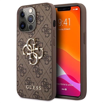 Husă Hibrid iPhone 13 Pro Max - Guess 4G Big Metal Logo - Maro