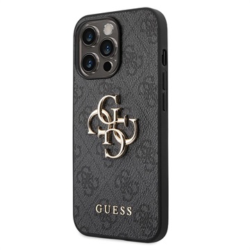 Husă Hibrid iPhone 14 Pro Max - Guess 4G Big Metal Logo - Negru