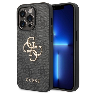 Husă Hibrid iPhone 15 Pro - Guess 4G Big Metal Logo - Gri