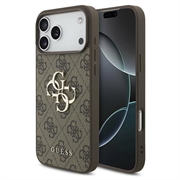 Husă Hibrid iPhone 18 Pro - Guess 4G Big Metal Logo - Maro