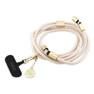 Guess 4G Charm Curea crossbody și cablu USB-C - 1.5m - Bej