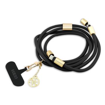 Guess 4G Charm Curea crossbody și cablu USB-C - 1.5m - Negru