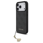 Husă hibridă iPhone 17 Pro Guess 4G Charm - compatibilă cu MagSafe - Gri