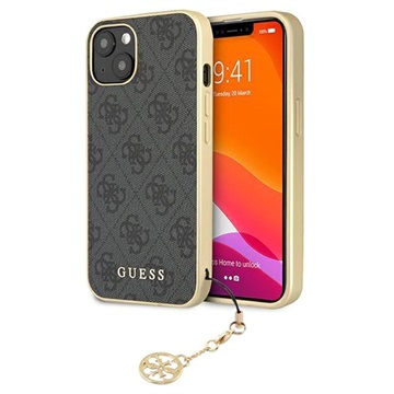 Husă Hibrid iPhone 13 - Guess 4G Charms Collection - Gri