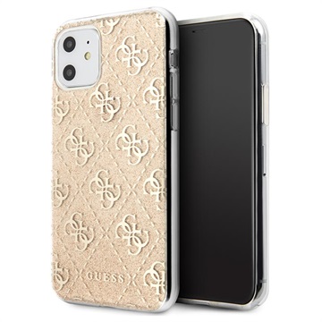 Husă iPhone 11 - Guess 4G Glitter Collection - Auriu